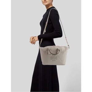 Tory Burch Off White Harper Leather slouchy Tote shoulder crossbody Bag